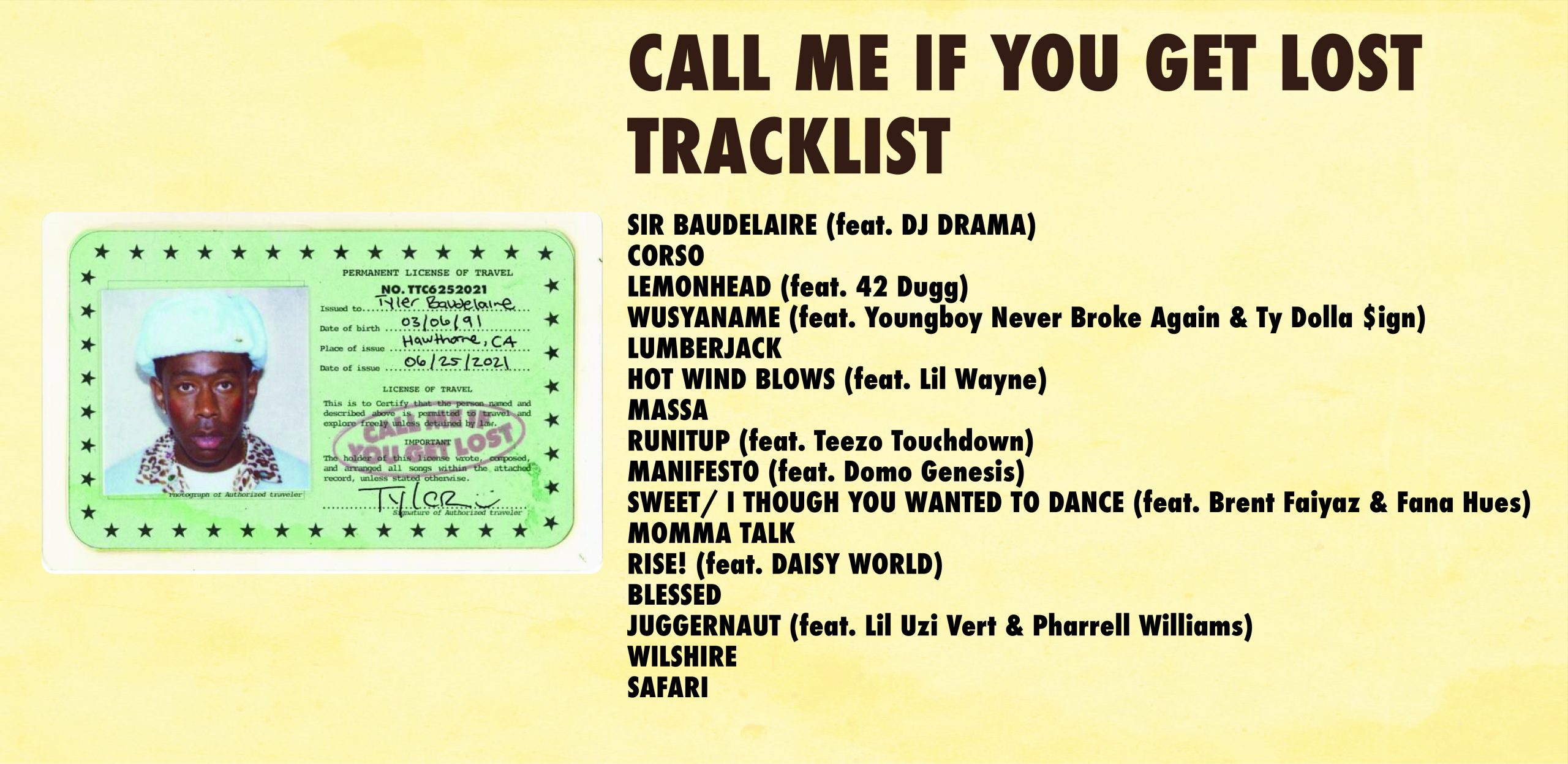 First Impressions of Tyler, the Creator's New Album 'Call Me If You Get  Lost