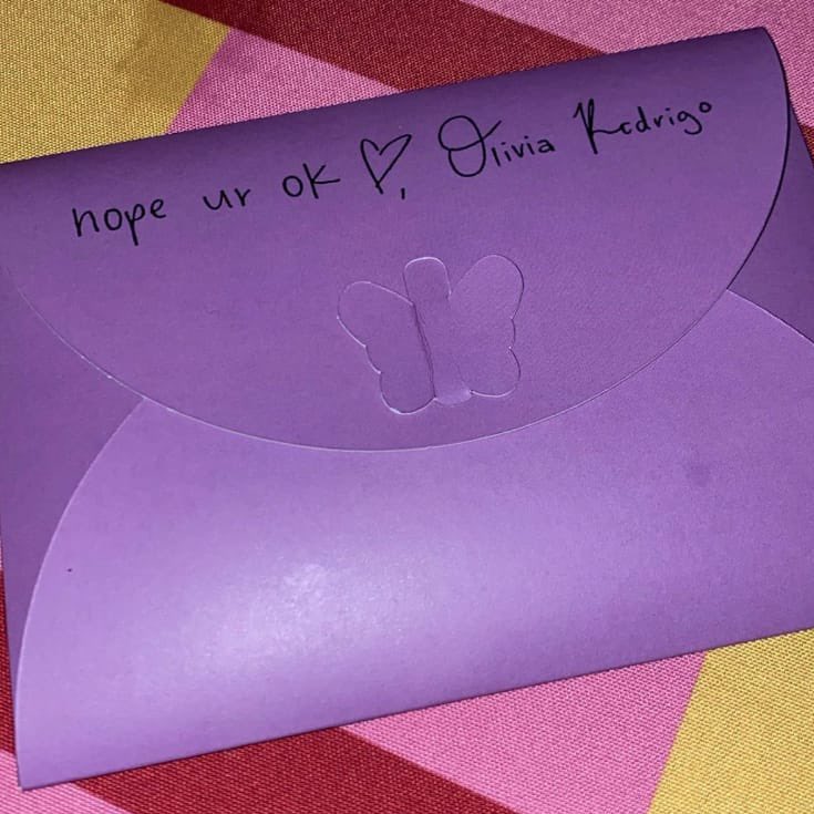 Olivia Rodrigo’s handwritten letters she gave out to some of her idols at the Brit Awards