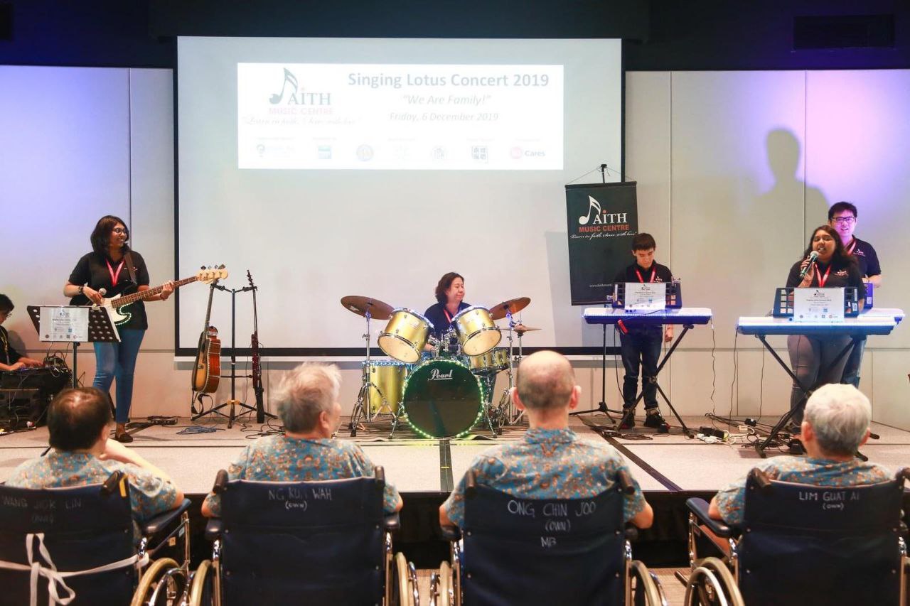 Anusha (first from the right), is the lead for her band