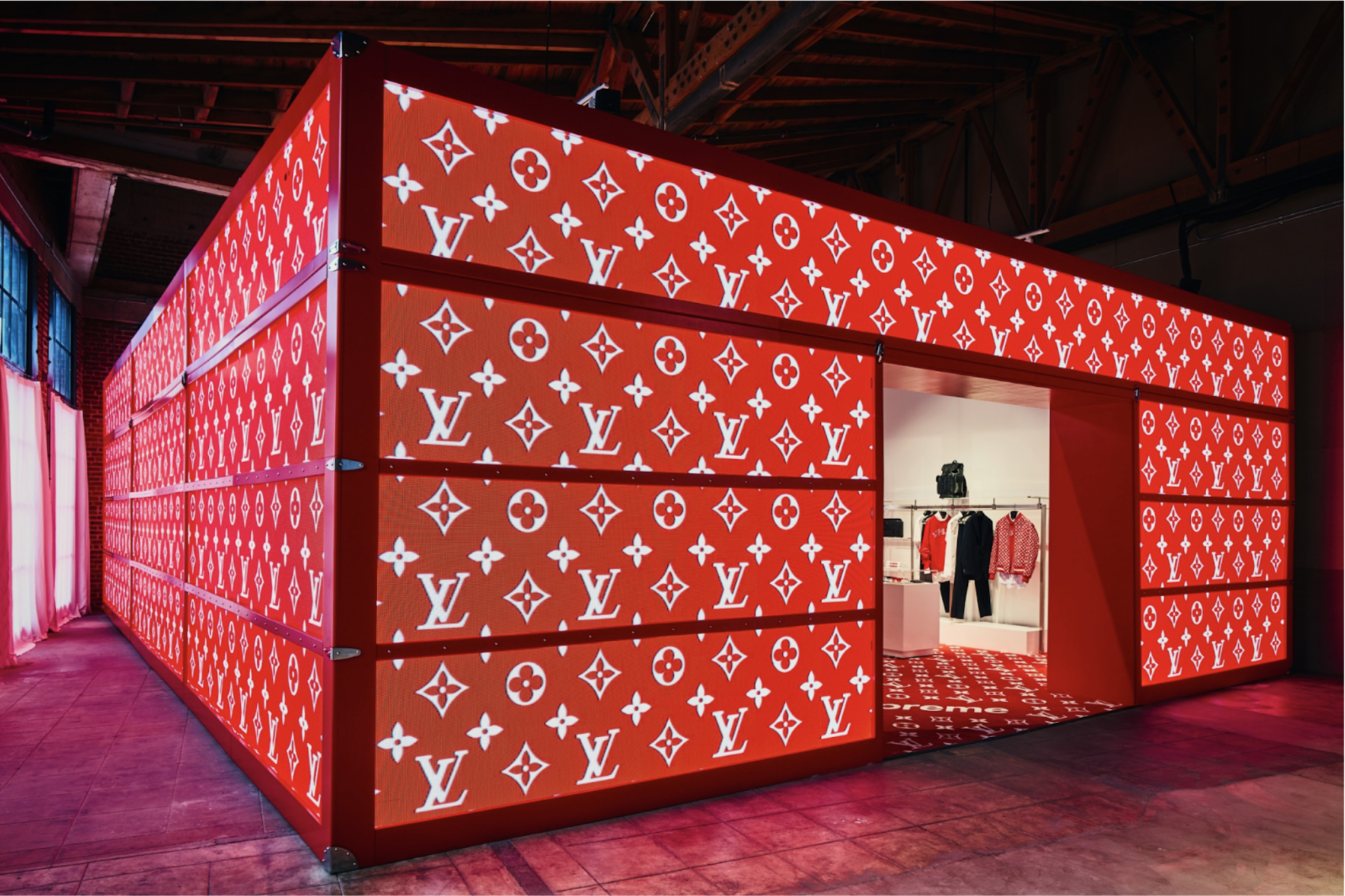 Louis Vuitton X Supreme Popup Store png images